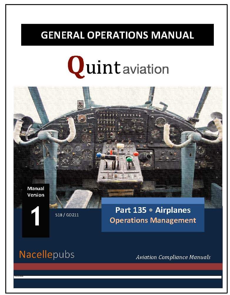 FAA Part 135 General Operations Manual (GOM)