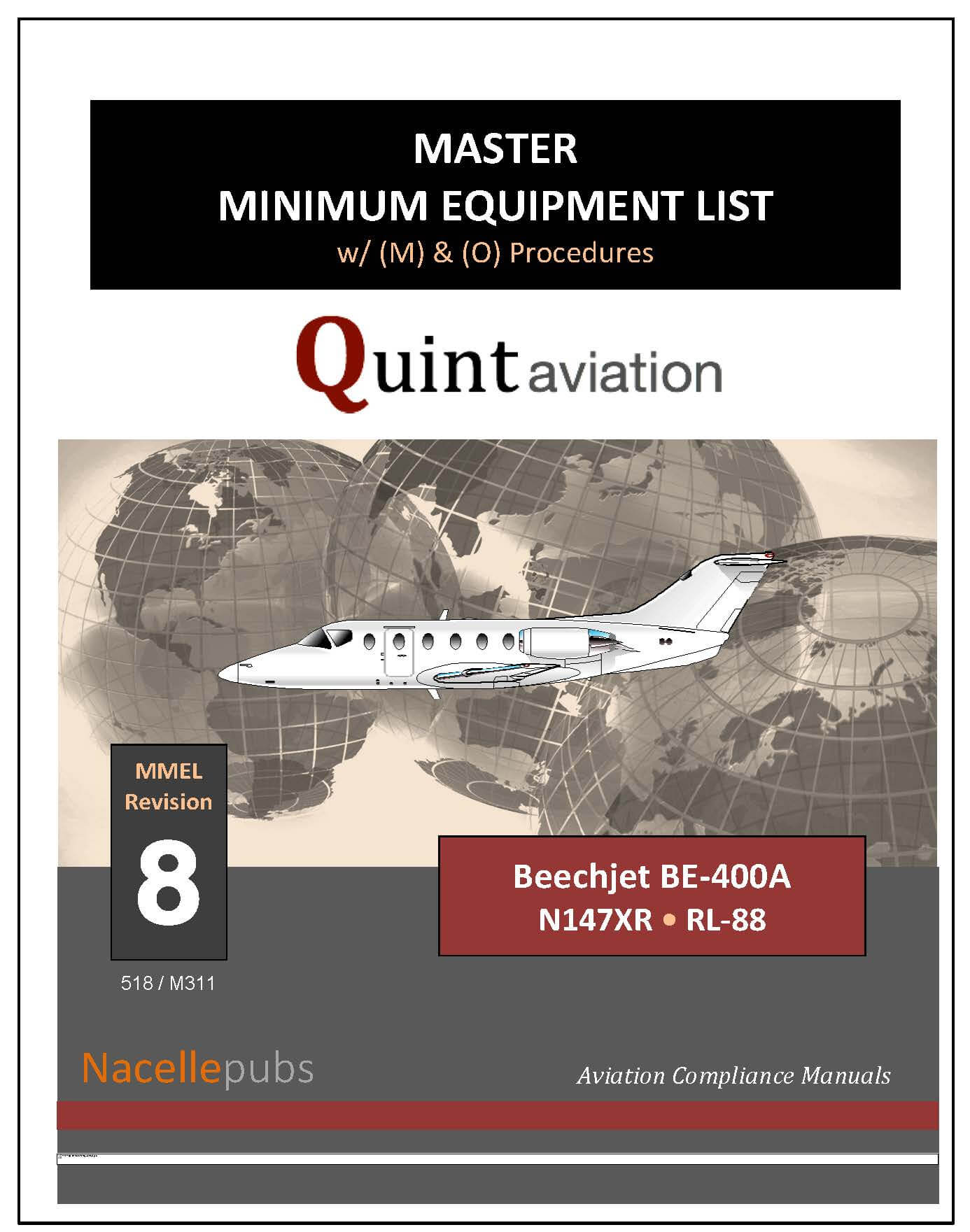 FAA Master Minimum Equipment List - MMEL, MMELs